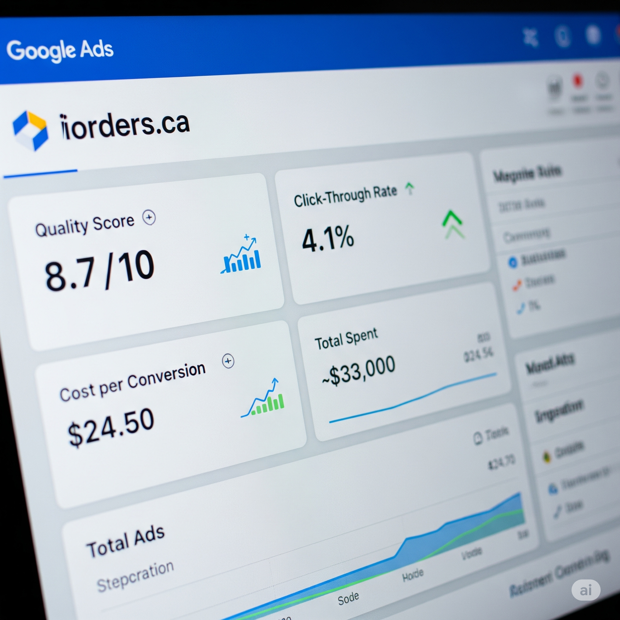 Google Ads Dashboard Performance