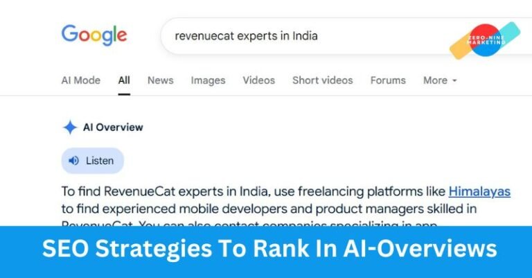 Rank In AI Overviews