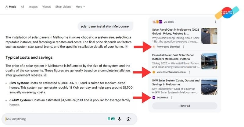 Google SGE Optimization Results